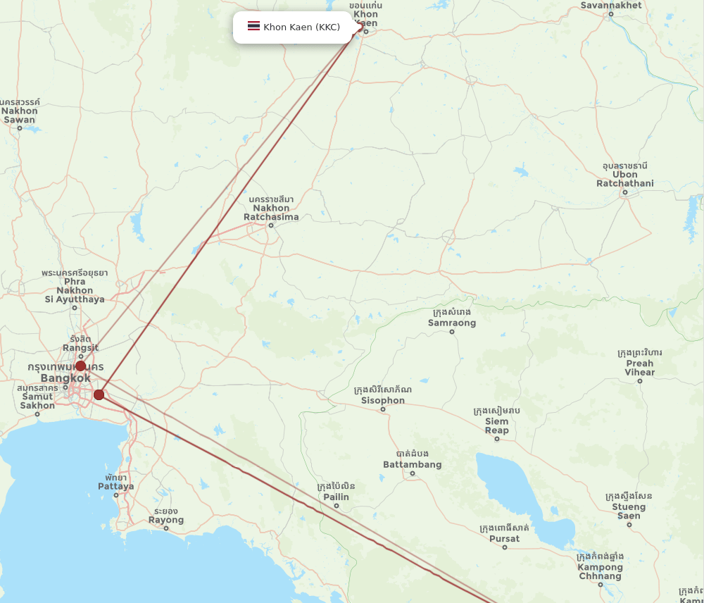 KKC-PNH flight routes