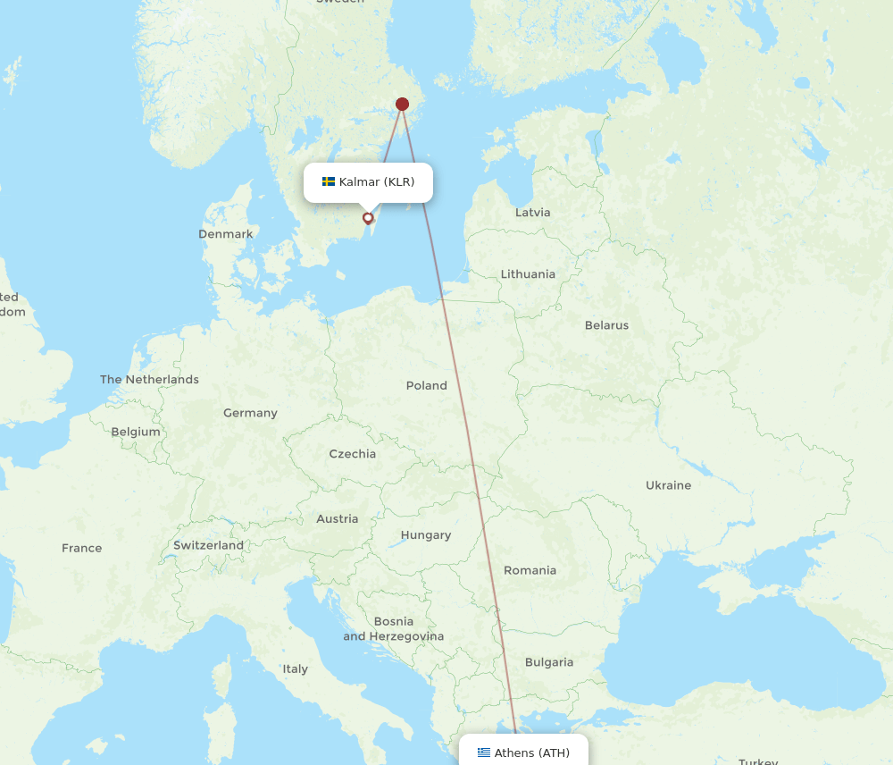 KLR-ATH flight routes