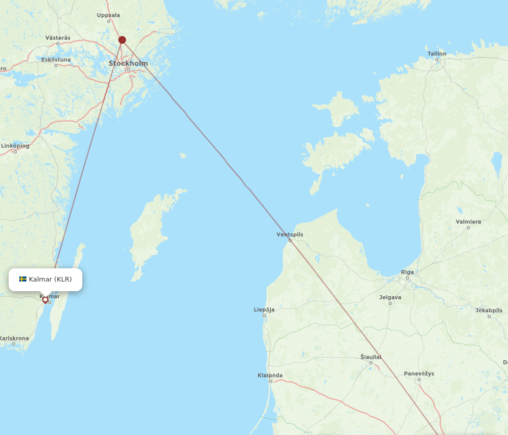 KLR to VNO flights and routes map