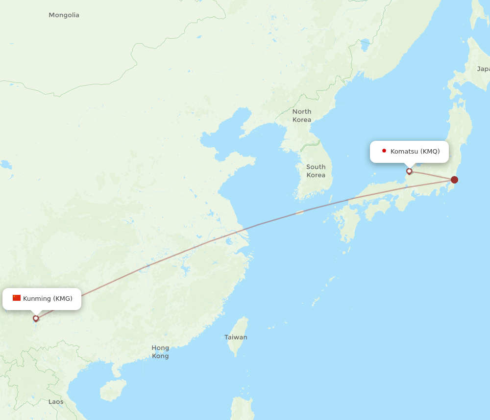 KMG-KMQ flight routes