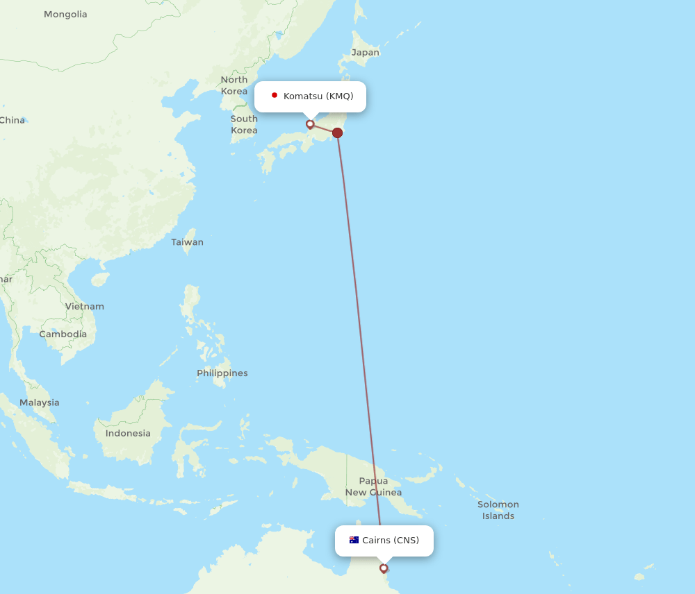 KMQ-CNS flight routes