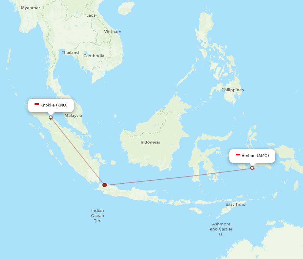 KNO-AMQ flight routes