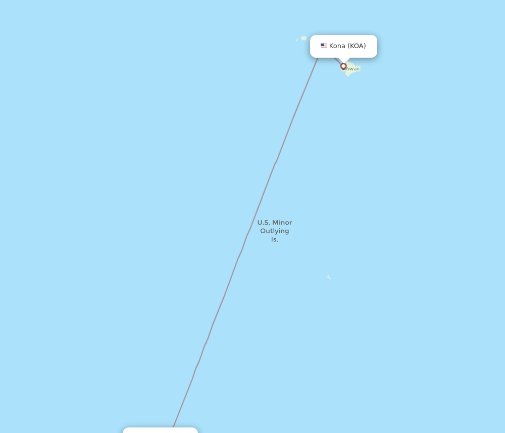 KOA to APW flights and routes map