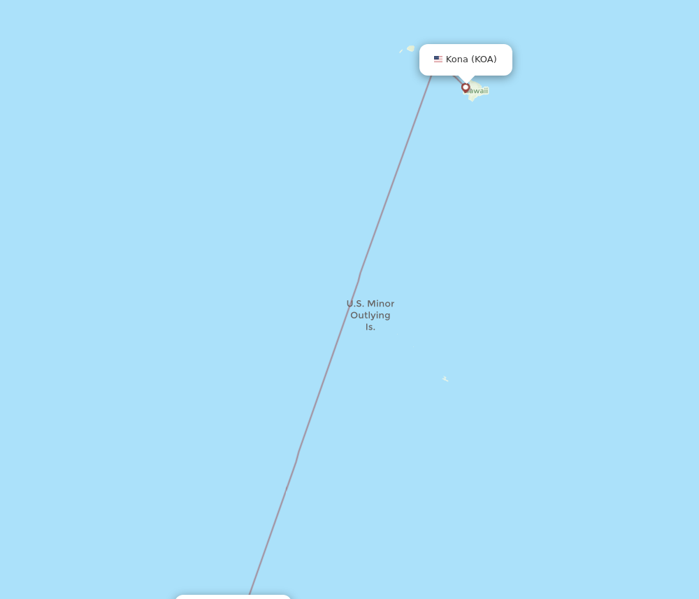 KOA-PPG flight routes
