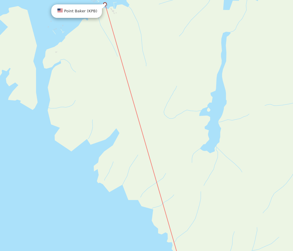 Point Baker - Port Protection route map and flight paths