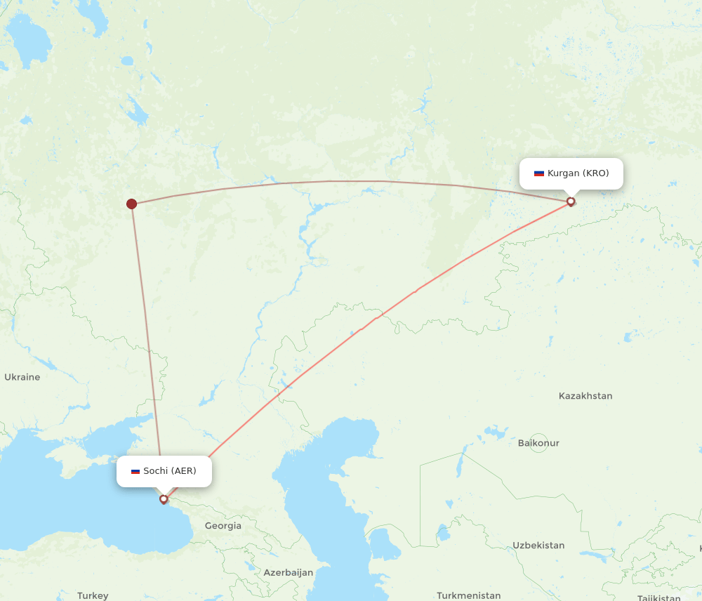 KRO-AER flight routes