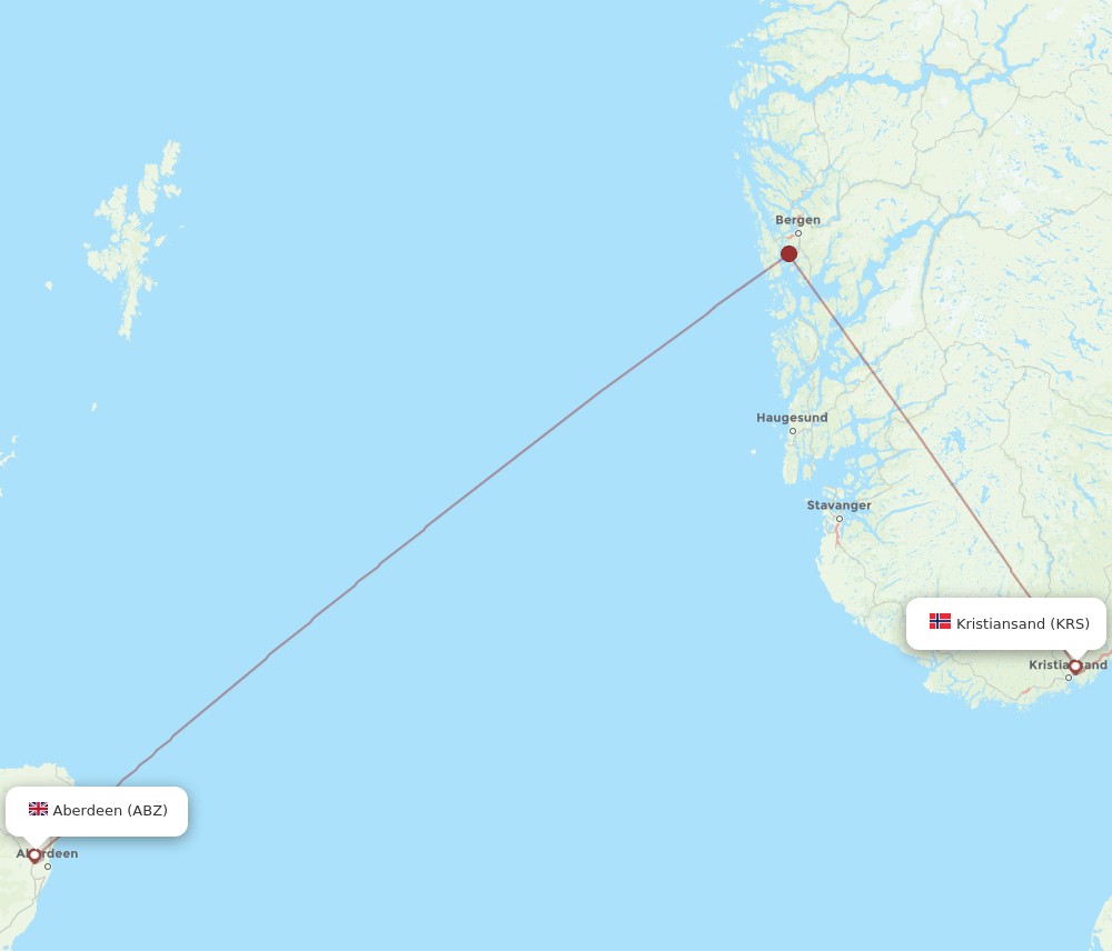 KRS-ABZ flight routes