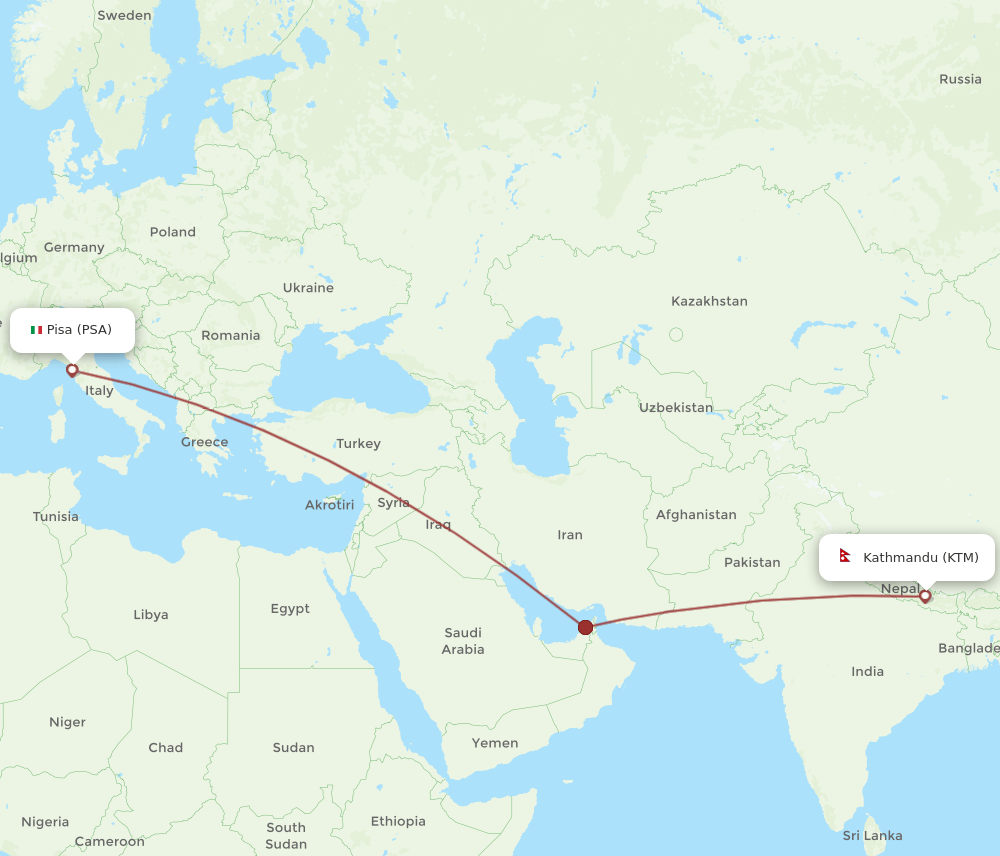 KTM-PSA flight routes