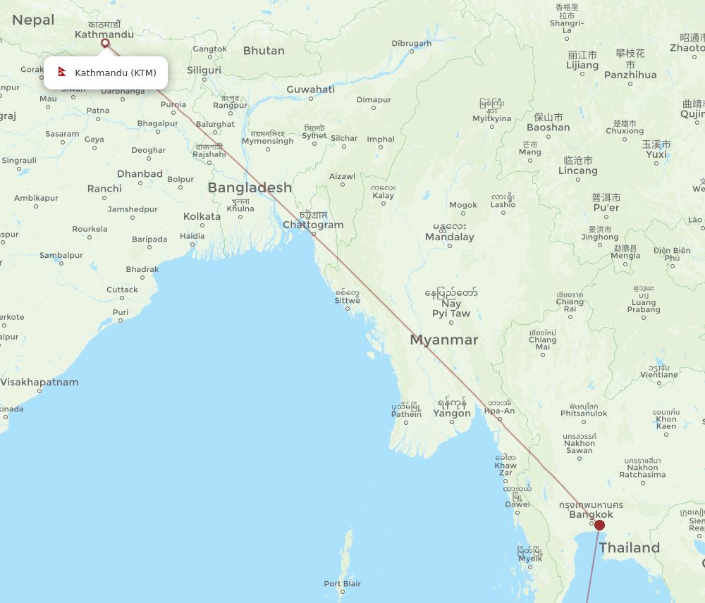 KTM-USM flight routes