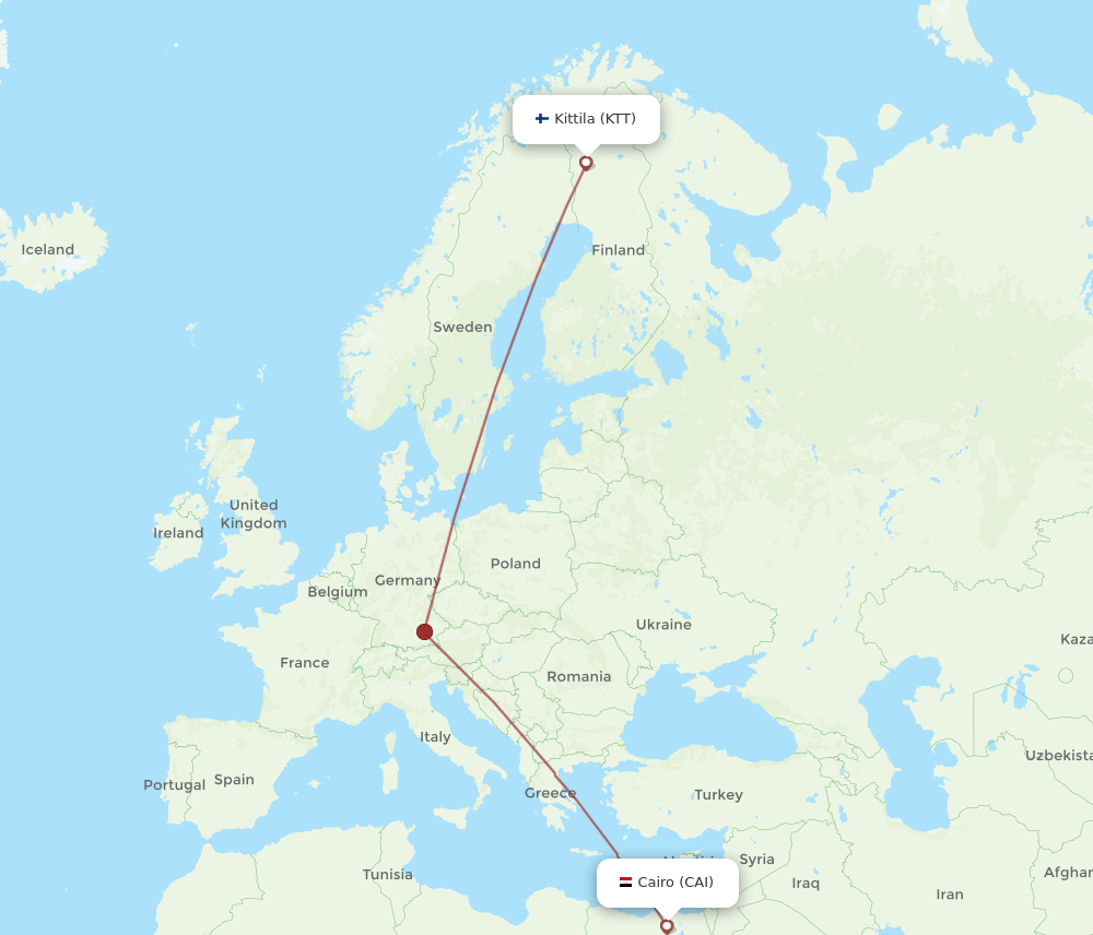 KTT-CAI flight routes