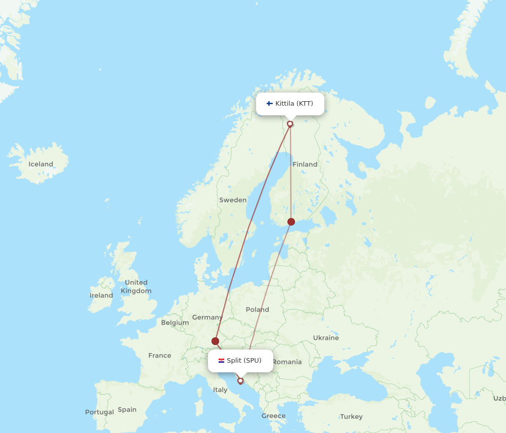 KTT-SPU flight routes
