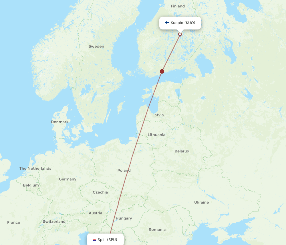 KUO-SPU flight routes