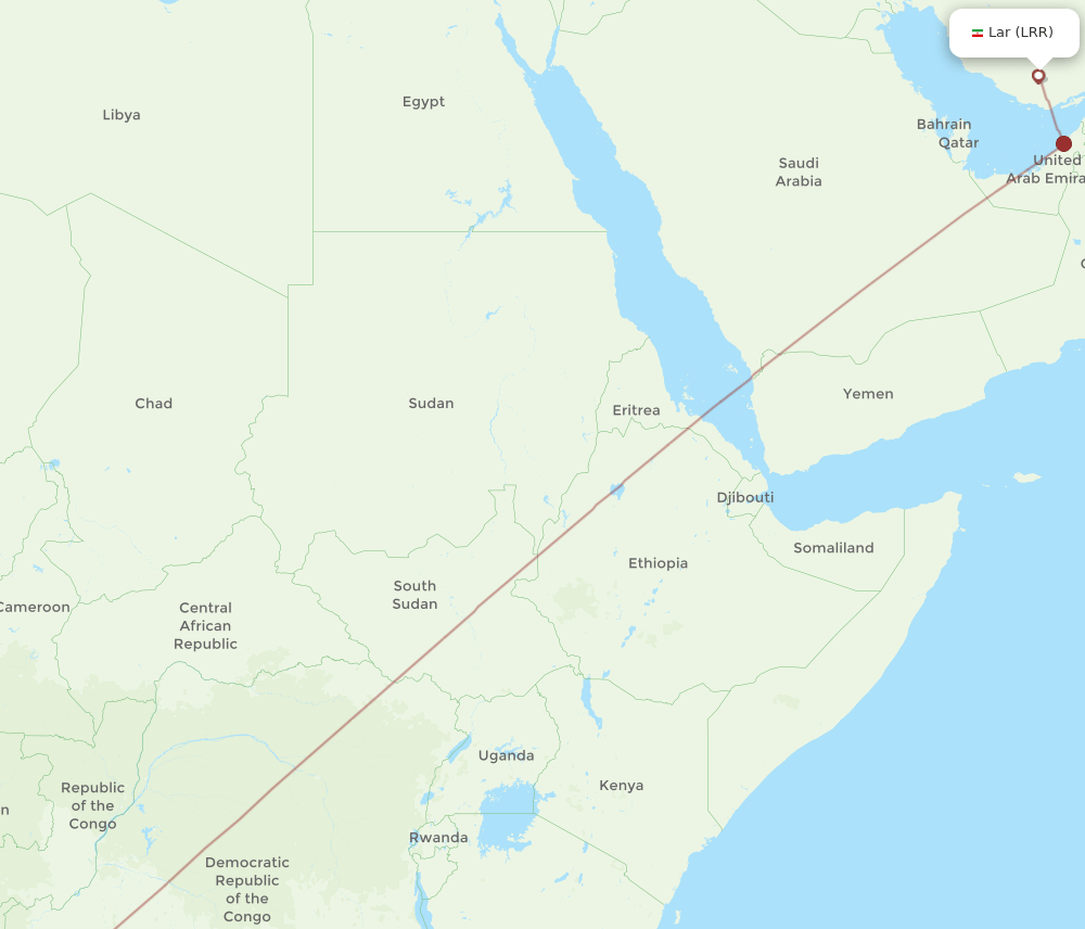LAD to LRR flights and routes map