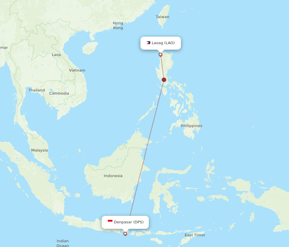 LAO-DPS flight routes