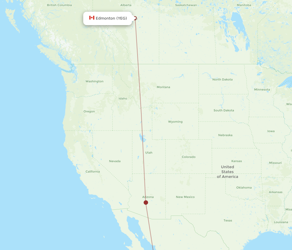 LAP-YEG flight routes