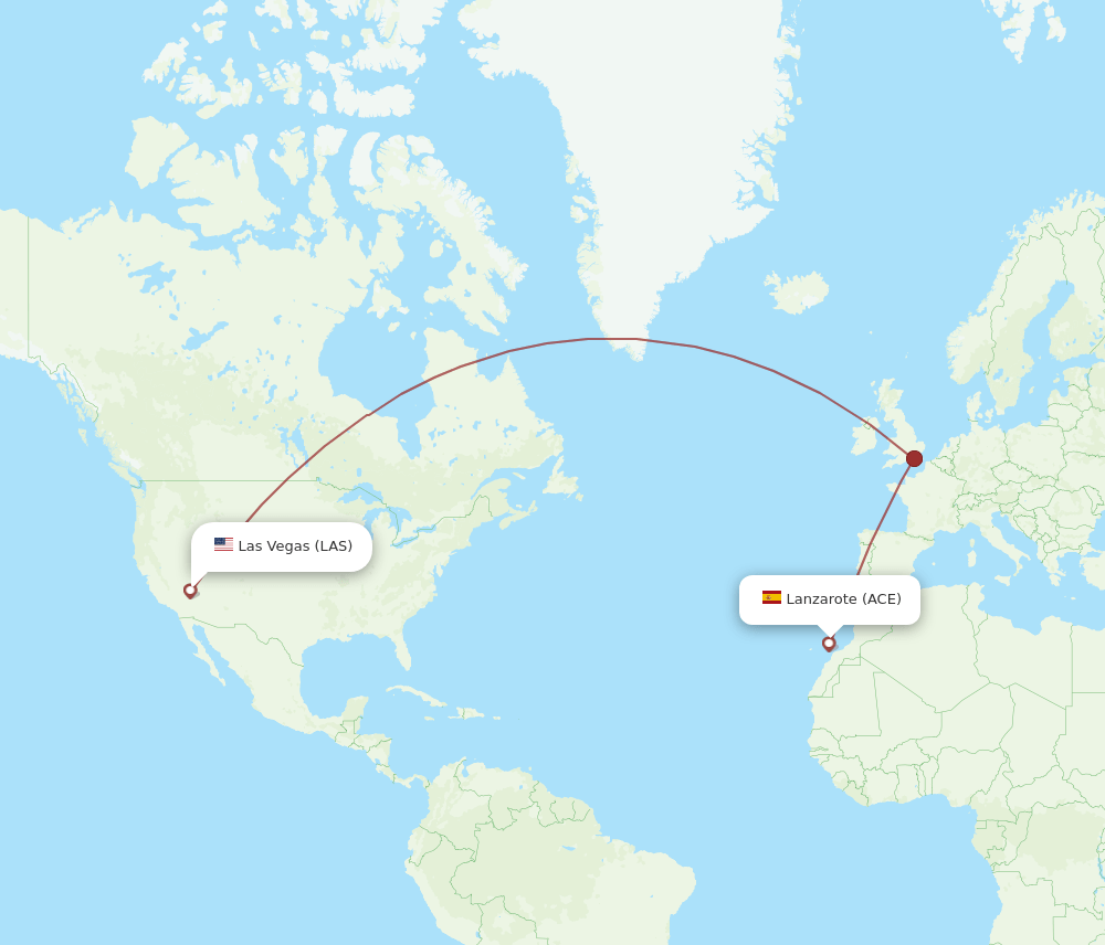 LAS-ACE flight routes