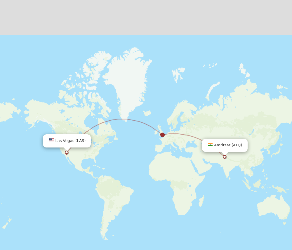 LAS-ATQ flight routes