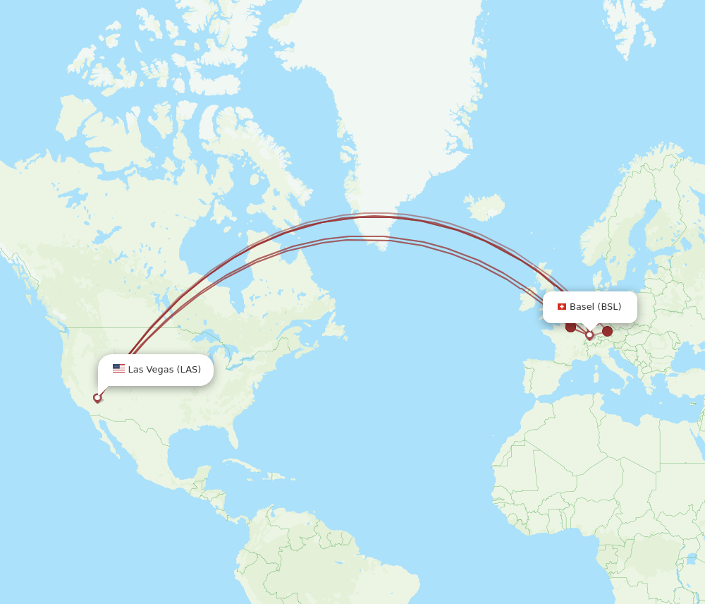 LAS-BSL flight routes