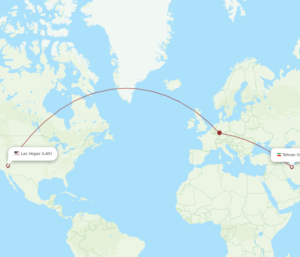 LAS-IKA flight routes