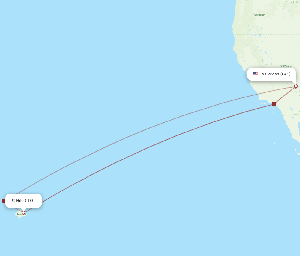 LAS-ITO flight routes