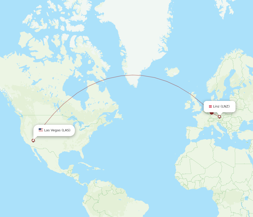 LAS-LNZ flight routes