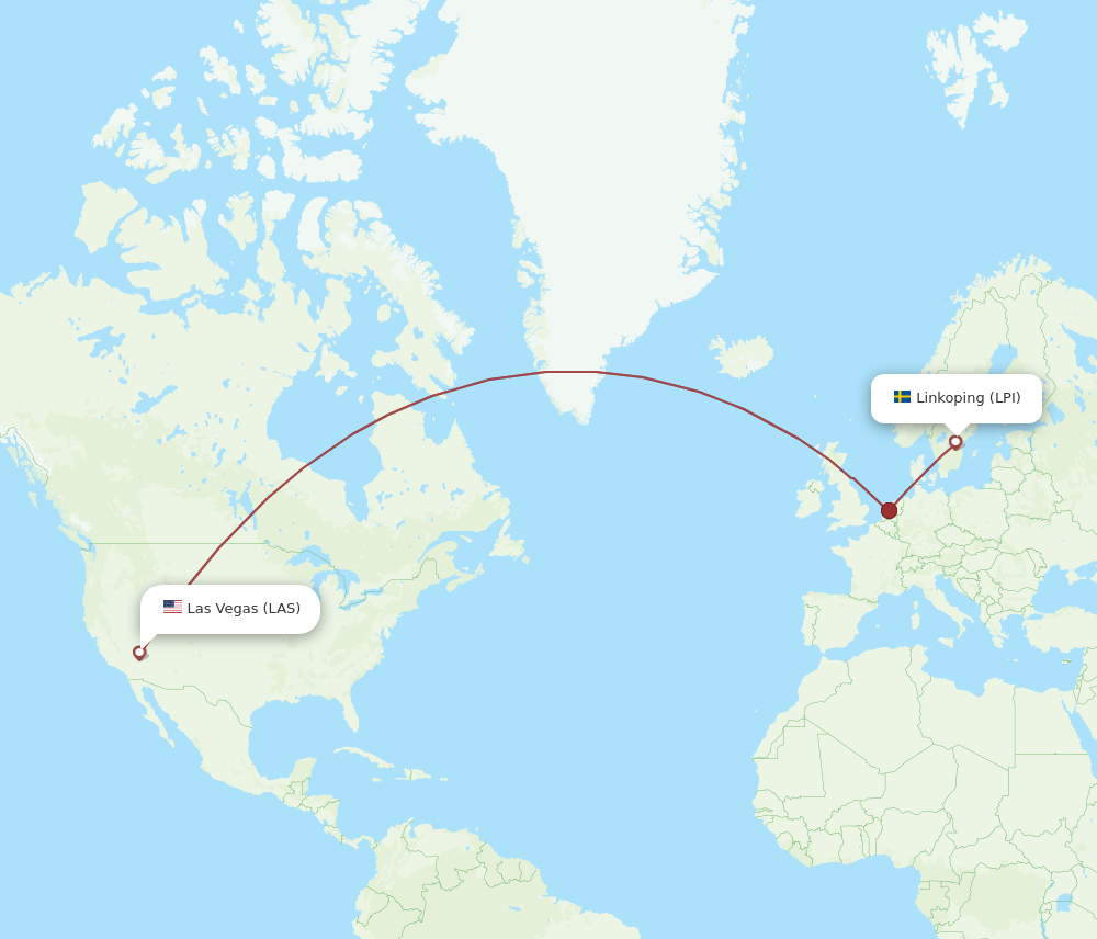 LAS-LPI flight routes
