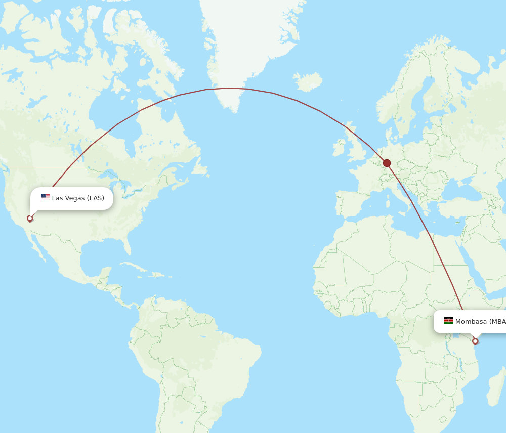 LAS-MBA flight routes