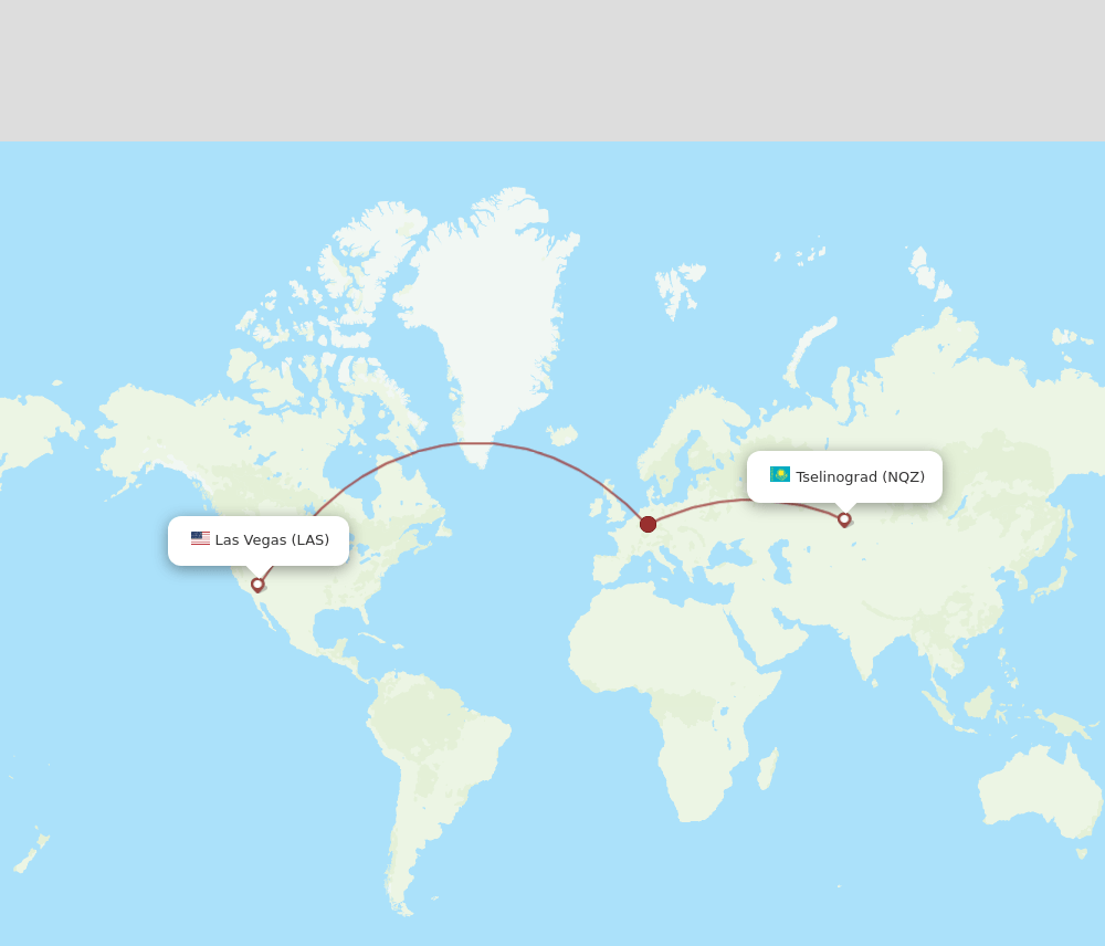 LAS-NQZ flight routes