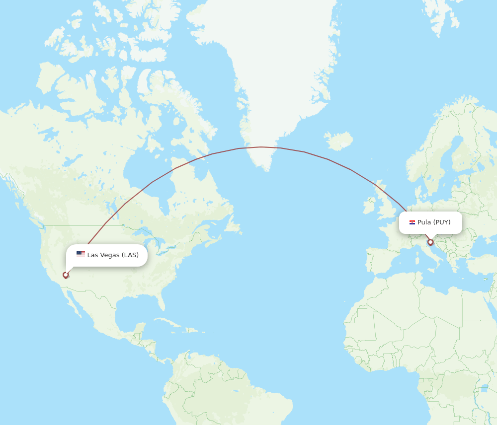 LAS-PUY flight routes
