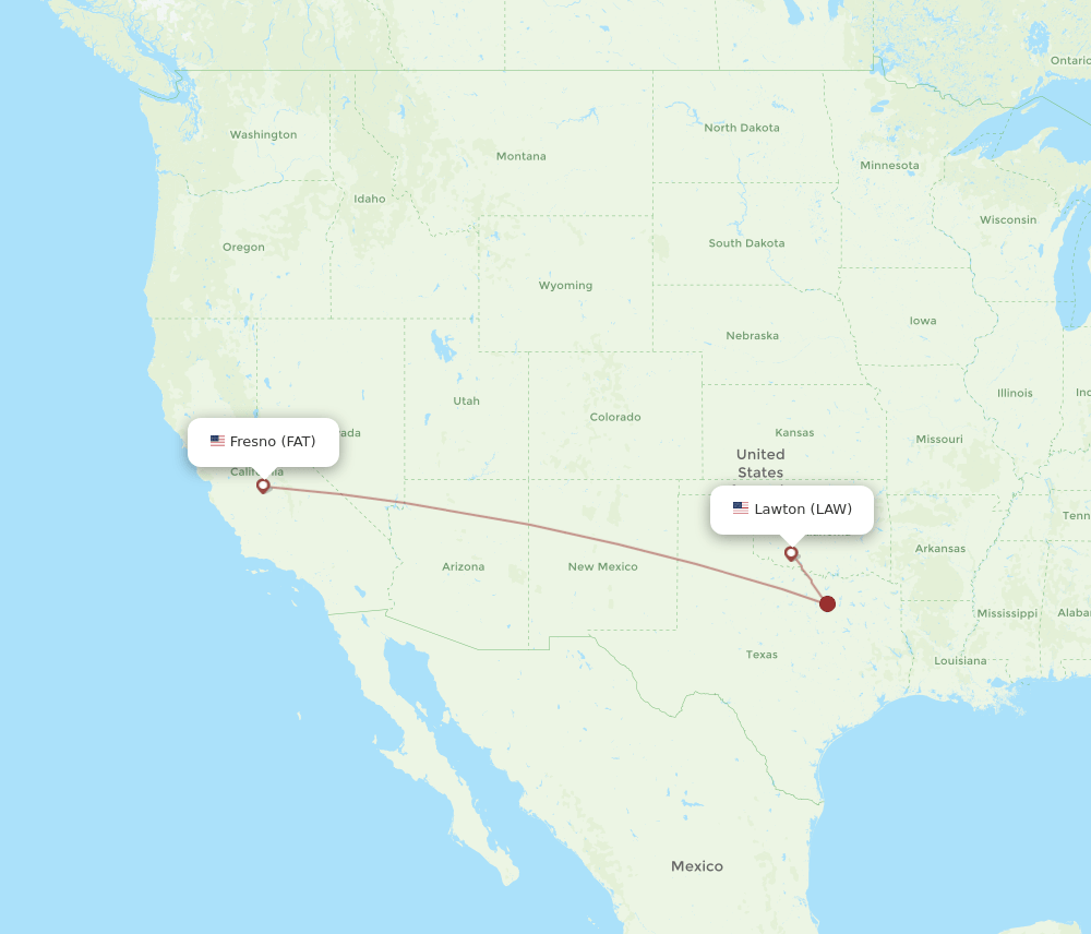 LAW-FAT flight routes
