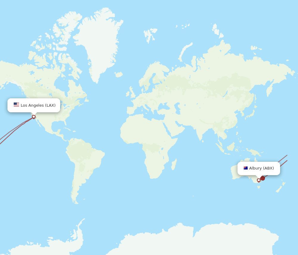LAX-ABX flight routes