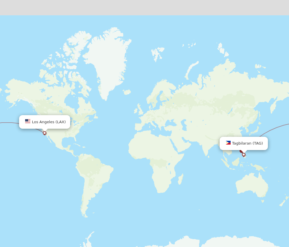 LAX-TAG flight routes