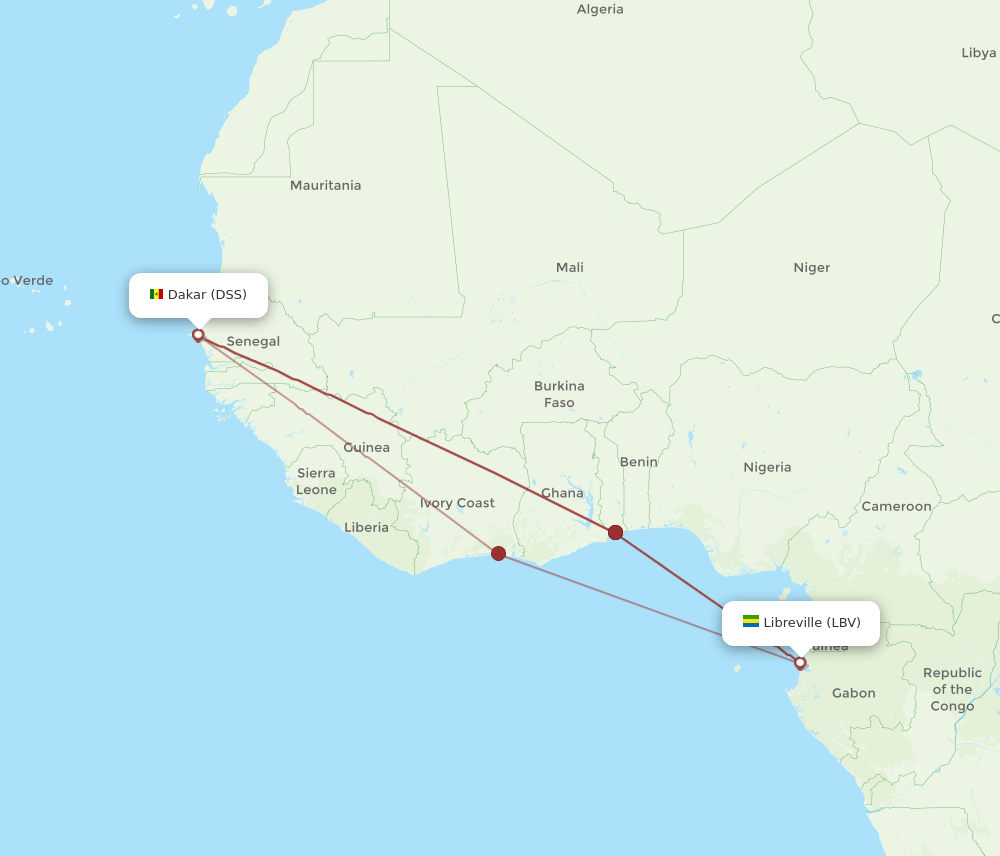 LBV-DSS flight routes