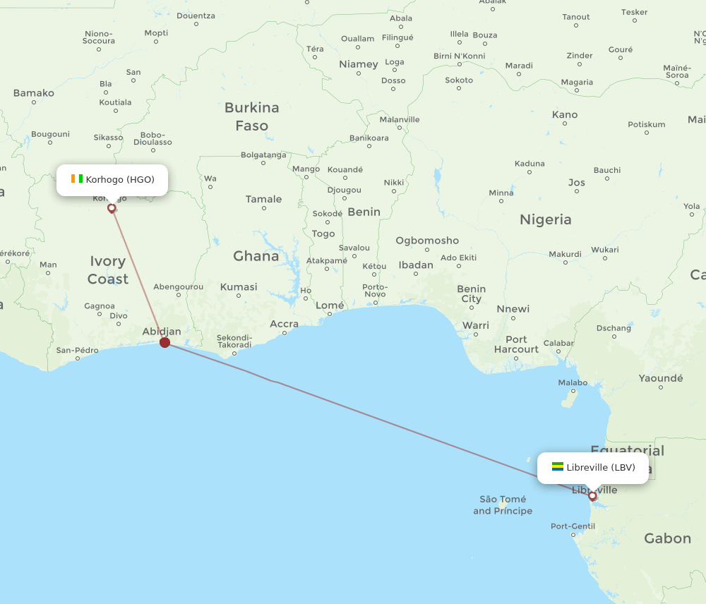 LBV-HGO flight routes