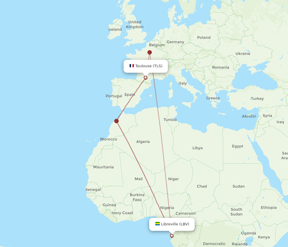 LBV-TLS flight routes