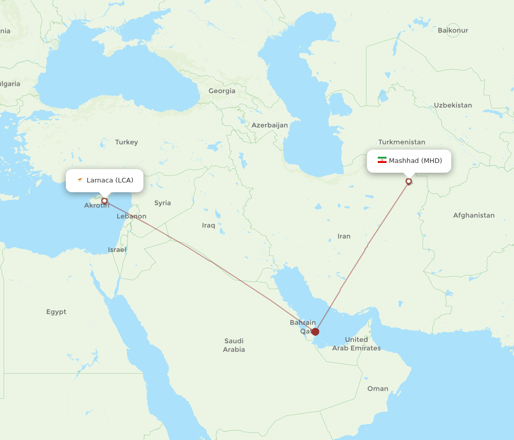 LCA-MHD flight routes