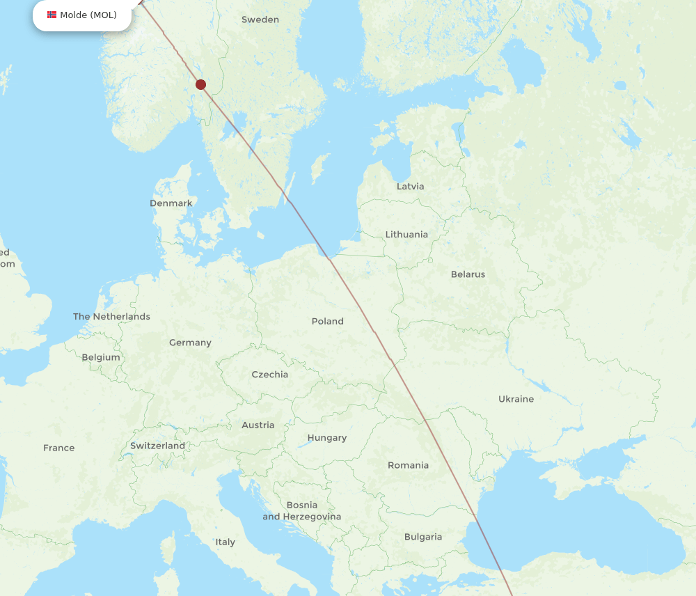 LCA to MOL flights and routes map