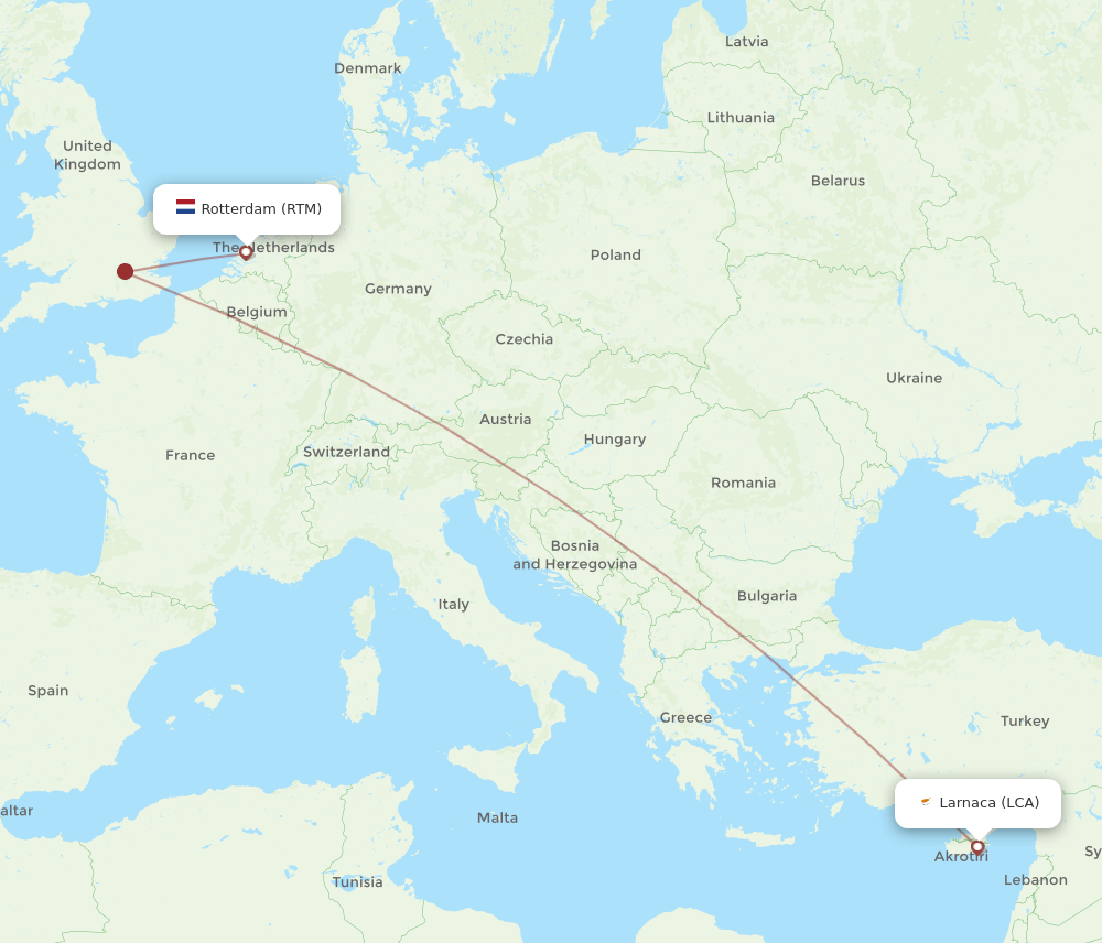LCA-RTM flight routes