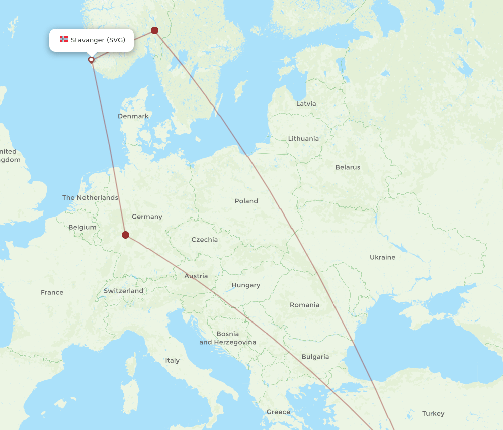 LCA-SVG flight routes