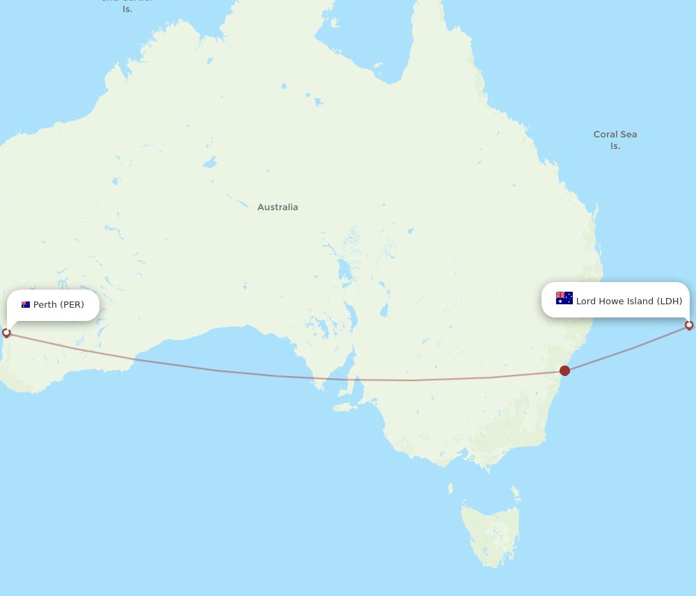 LDH-PER flight routes