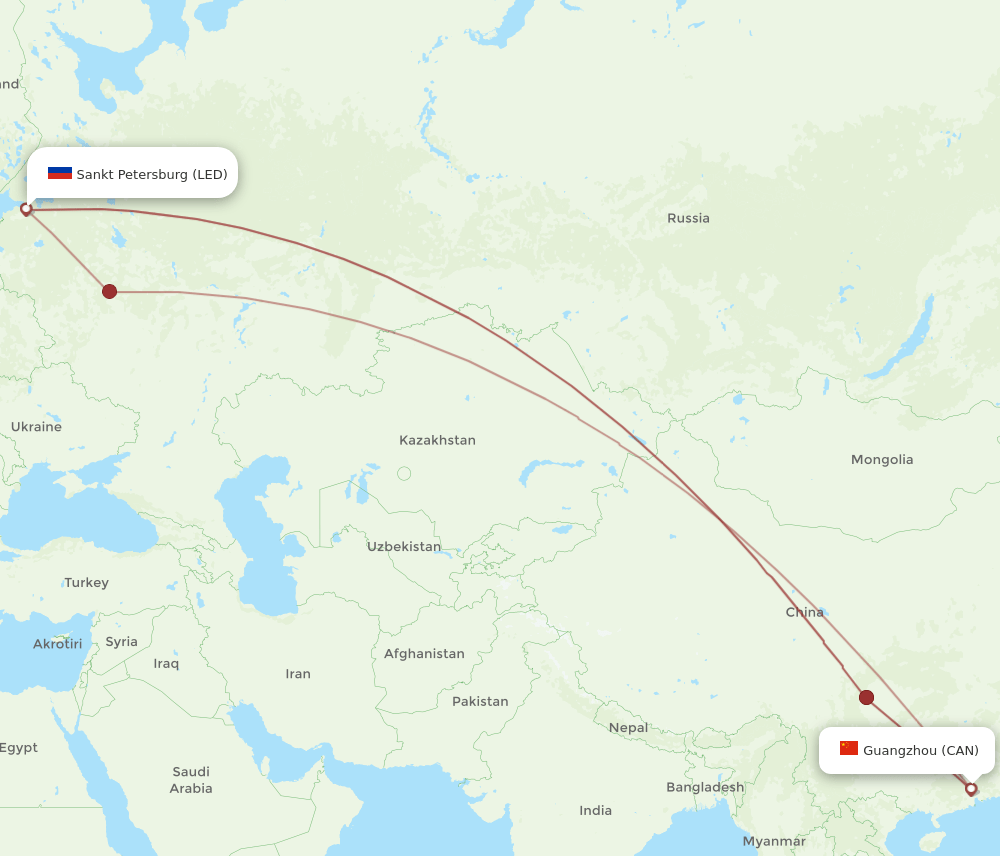 LED-CAN flight routes