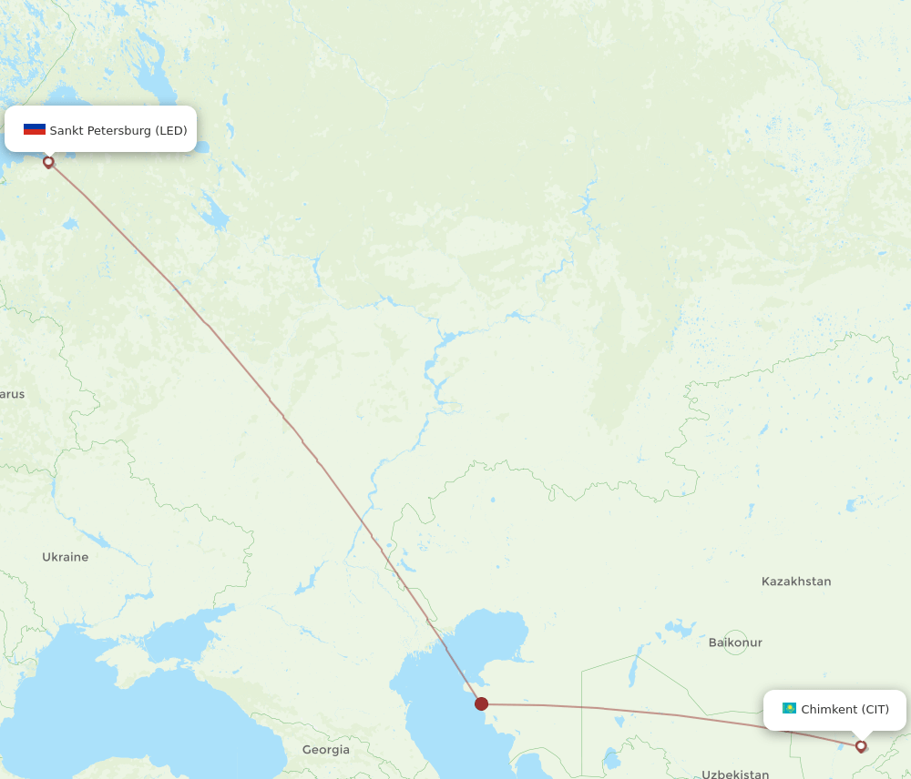 LED-CIT flight routes