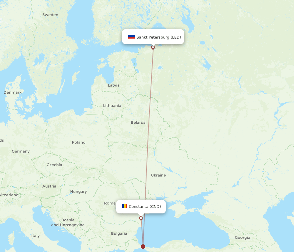 LED-CND flight routes