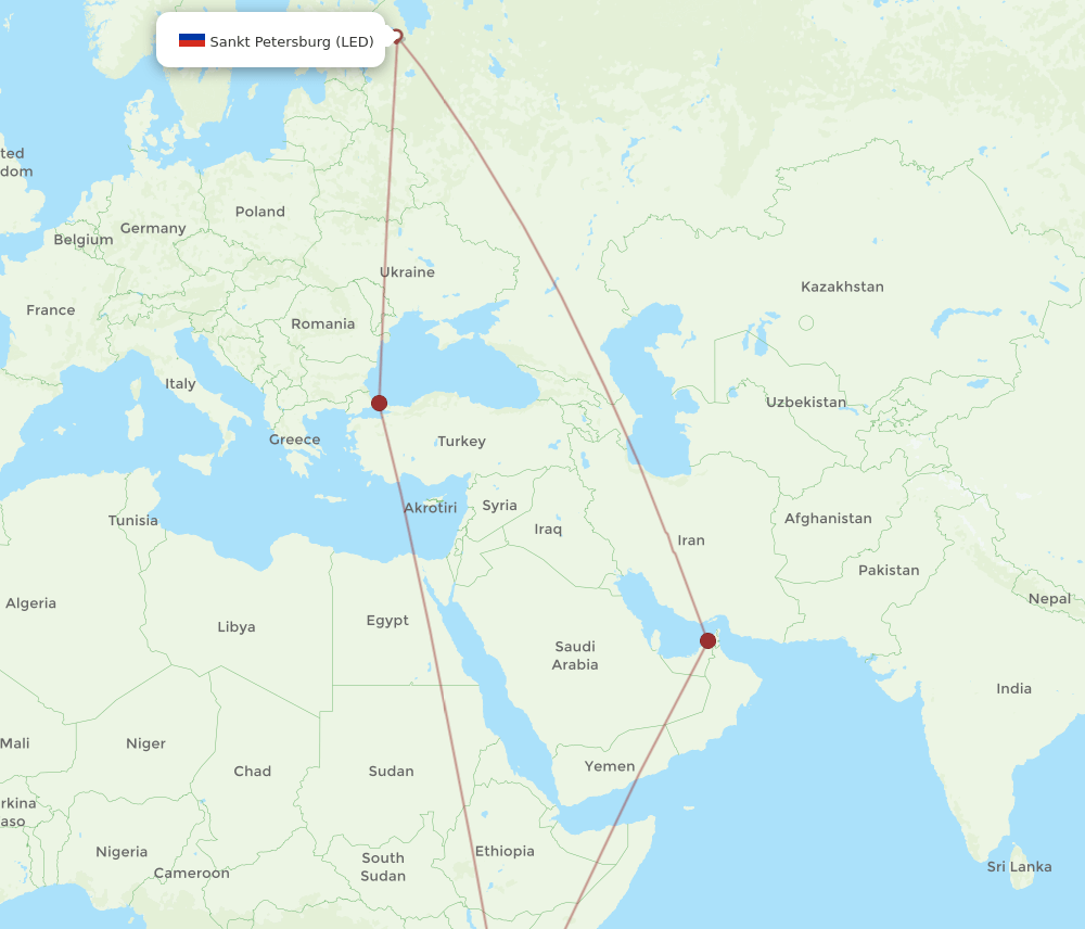 LED-DAR flight routes