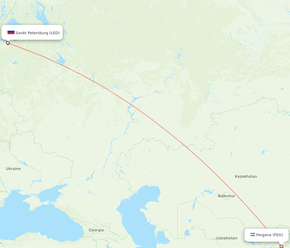 LED-FEG flight routes