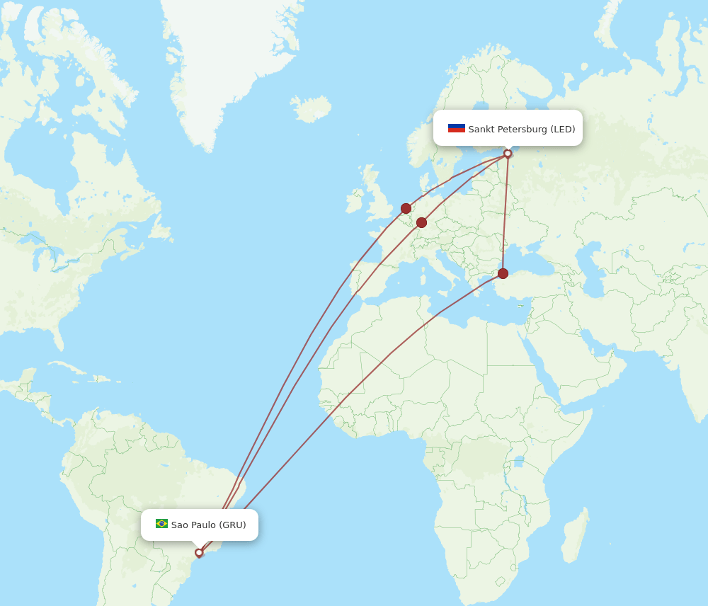 LED-GRU flight routes
