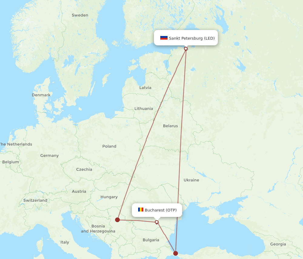 LED-OTP flight routes