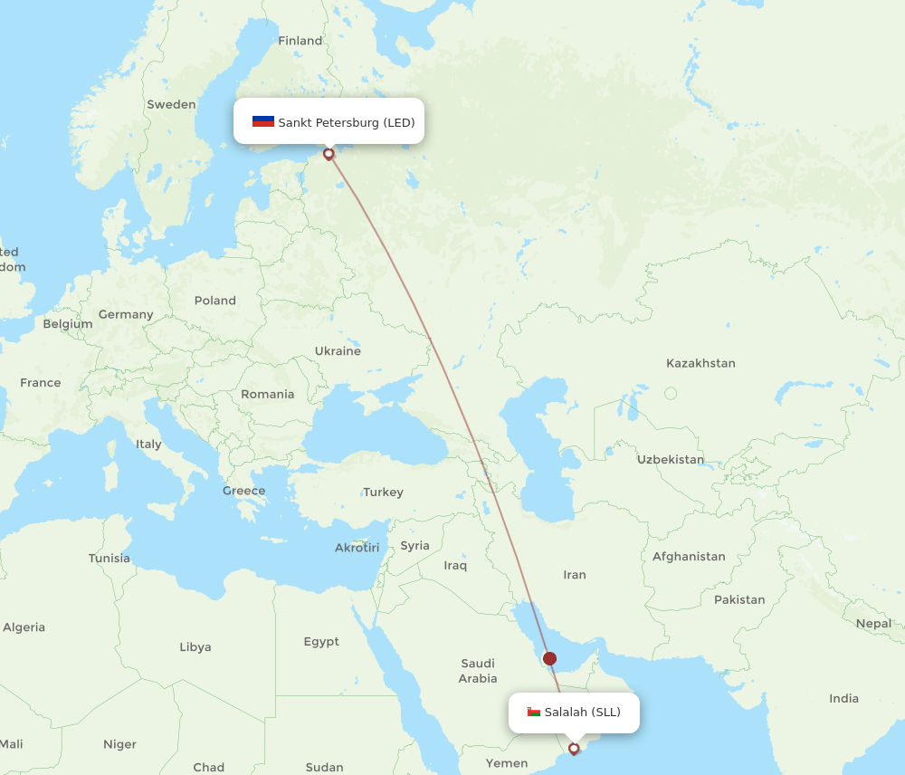 LED-SLL flight routes