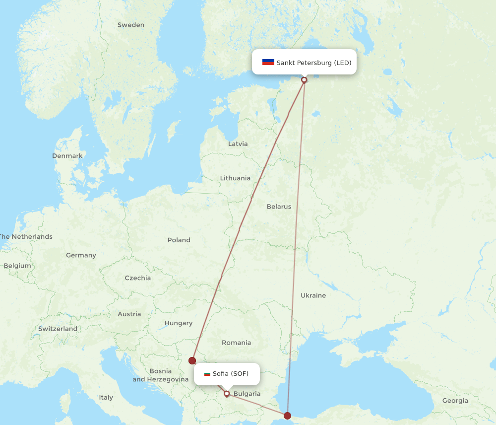 LED-SOF flight routes