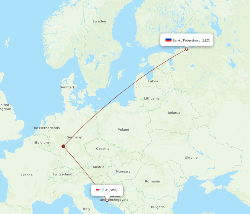 LED-SPU flight routes